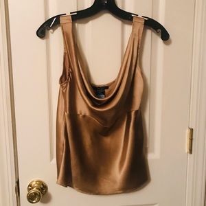 ECI silk dressy tank top